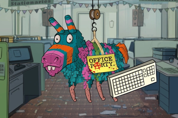 Office Party — party game para grupos na BRXBET